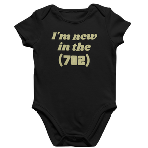 Gold I'm New in the (702) Onesie