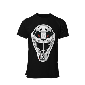 Black Unisex Panda Hockey Mask Shirt