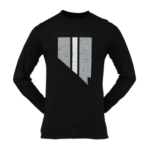 Nevada The Silver & Black State Long Sleeve Unisex Shirt